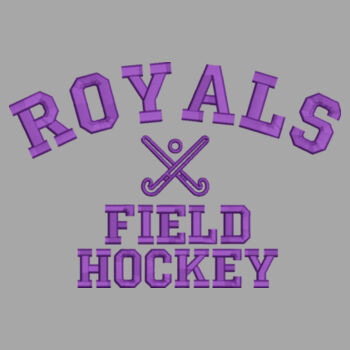 Royals Embroidered Field Hockey Fleece Hoodie Design